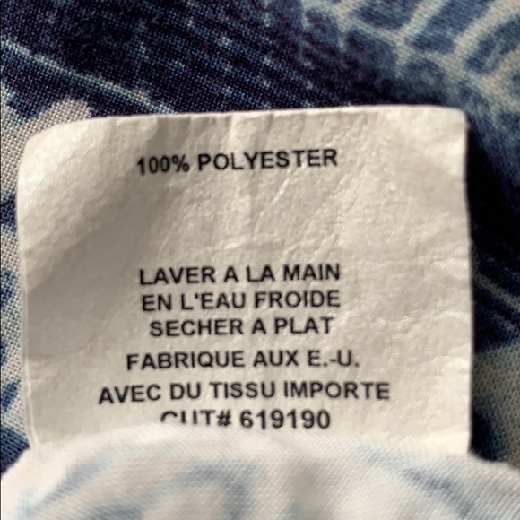 Design Lab Blue Patterned Strappy Tank - Picture 4 of 4